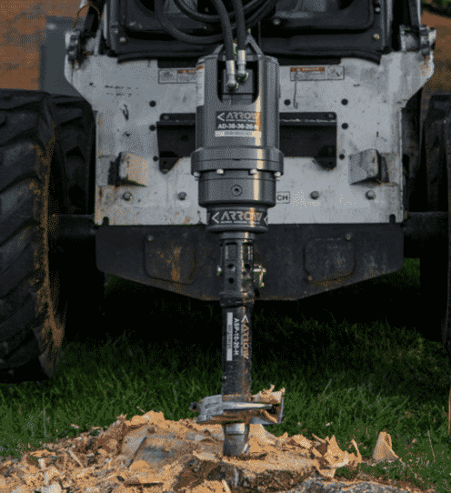 auger drive skid steer attachments